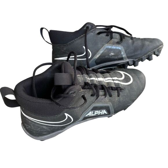 Nike Alpha Menace Varsity 3 Men’s Size 8.5 Black Football Cleats CV0586-010 - Picture 3 of 10